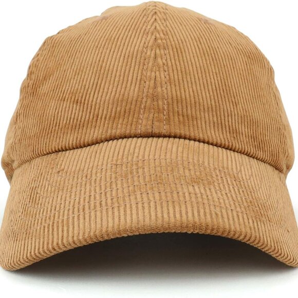 Cotton Corduroy Unstructured Baseball Cap Dad Hat - Picture 2 of 3